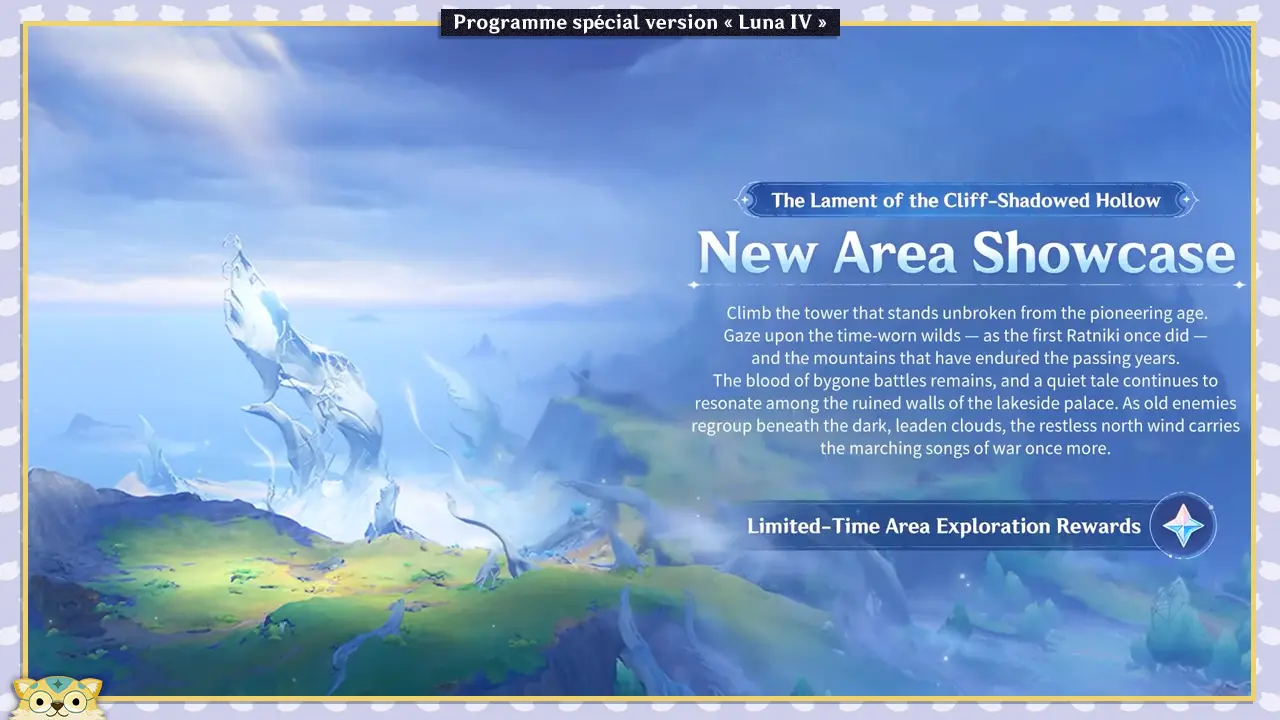 Exploration nouvelles zones Genshin Impact Luna IV