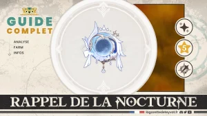 Rappel de la nocturne, Genshin Impact, guide complet, farm, personnages conseillés