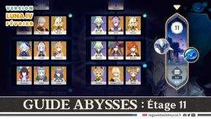 Profondeurs spiralées, Abysses Luna IV, étage 11, Genshin Impact