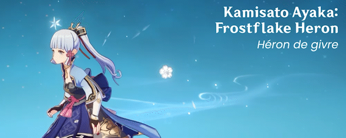 Écho de Kamisato Ayaka : Héron de givre, Écho peinturé Genshin Impact