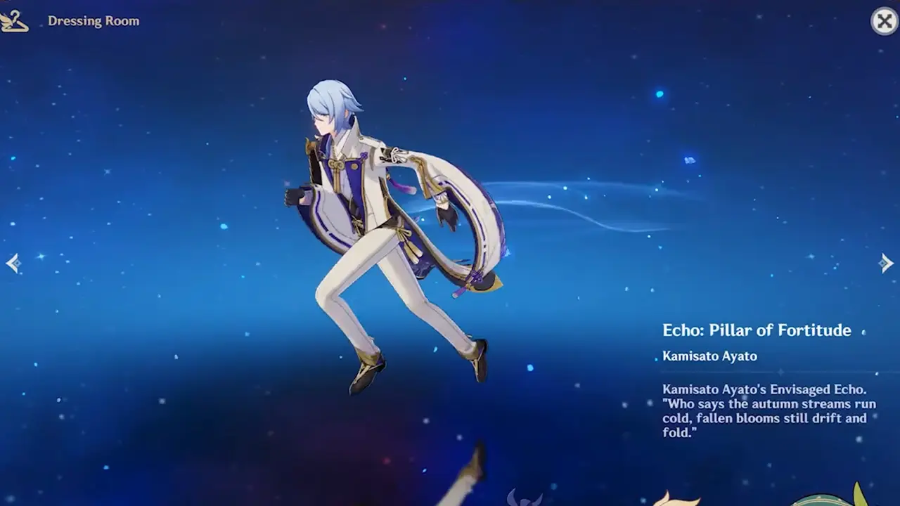 Écho peinturé Ayato Genshin Impact Luna V