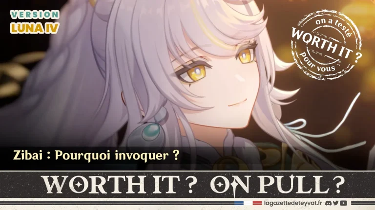 Zibai Genshin Impact, analyse du personnage à invoquer, lore, gameplay et design