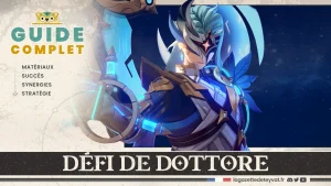 Défi de Dottore, Genshin Impact, guide complet, matériaux, succès, synergies, stratégie