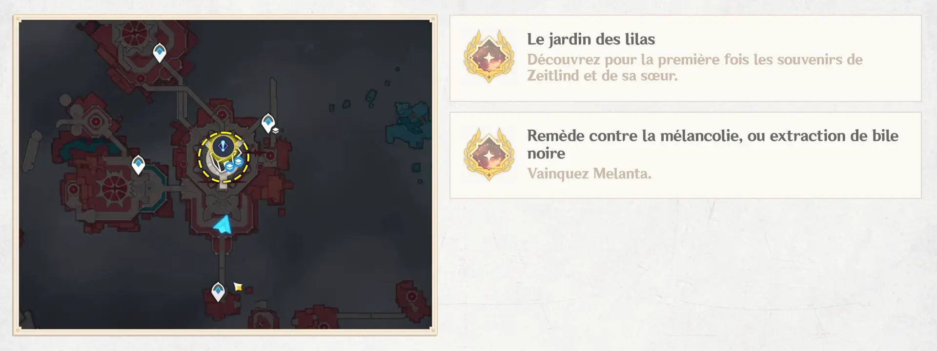 Une longue journée en montagne - Chapitre 3, succès Genshin Impact