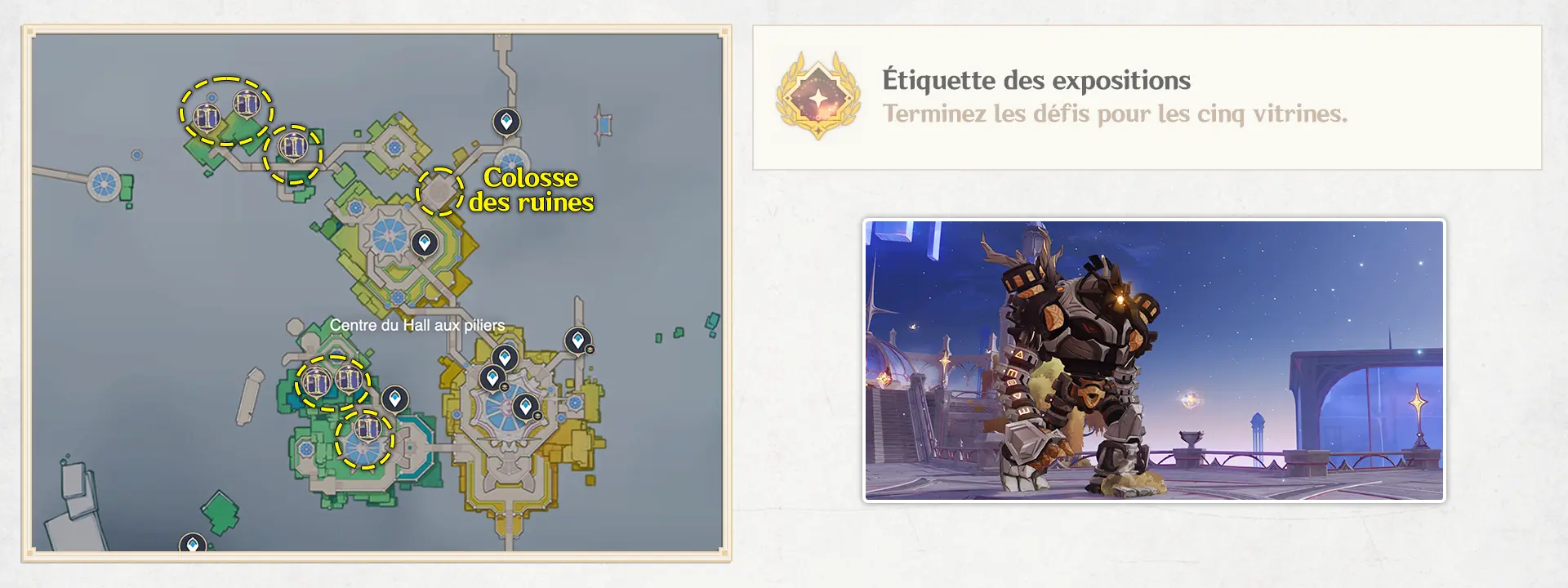 Étiquette des expositions, succès Genshin Impact