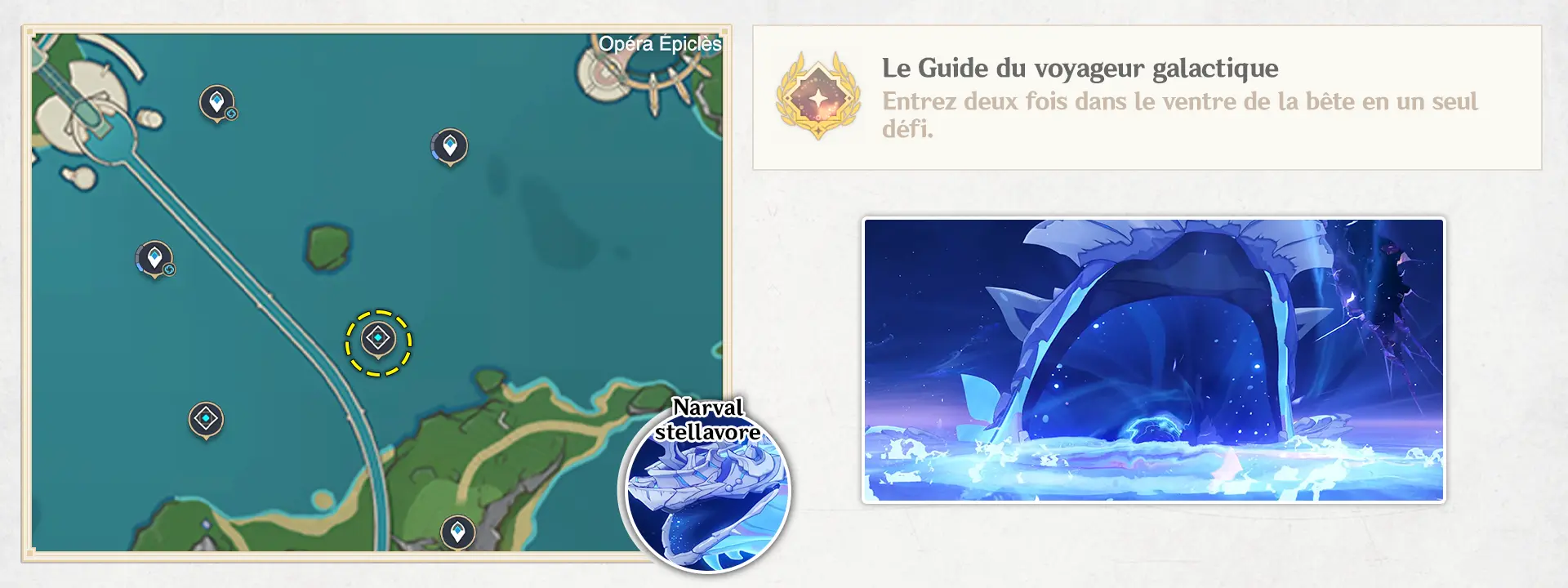 Narval stellavore - Le Guide du voyageur galactique, succès Genshin Impact