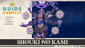 Shouki no Kami, Genshin Impact, guide complet, matériaux, succès, synergies, stratégie