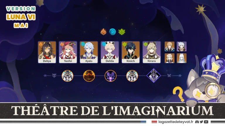 Théâtre de l'imaginarium Luna VI Guide des 10 actes, Genshin Impact