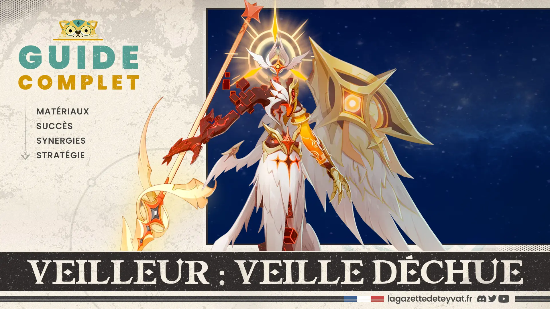 Veilleur "Veille déchue", Genshin Impact, guide complet, matériaux, succès, synergies, stratégie