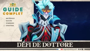 Défi de Dottore, Genshin Impact, guide complet, matériaux, succès, synergies, stratégie