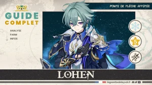 Lohen Genshin Impact, guide complet, farm, build, synergies, rotations