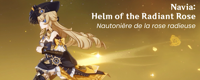 Écho de Navia : Nautonière de la rose radieuse, Écho peinturé Genshin Impact