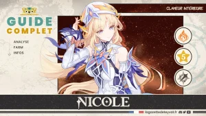 Nicole Genshin Impact, guide complet, farm, build, synergies, rotations