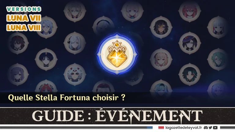 Forger son caractère et son chemin Genshin Impact Luna VII Luna VIII