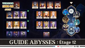 Profondeurs spiralées, Abysses Luna VII, étage 12 Genshin Impact