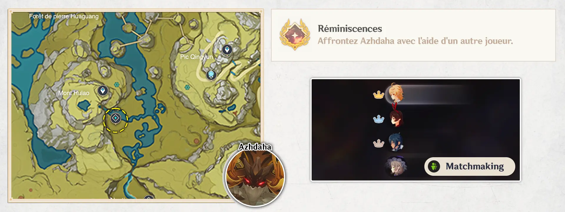 Azhdaha - Réminiscences, succès Genshin Impact