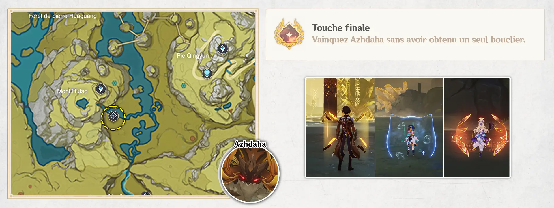 Azhdaha - Touche finale, succès Genshin Impact