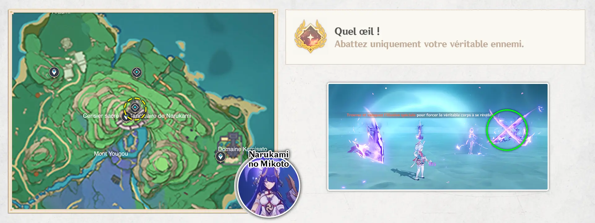 Narukami no Mikoto - Quel œil !, succès Genshin impact