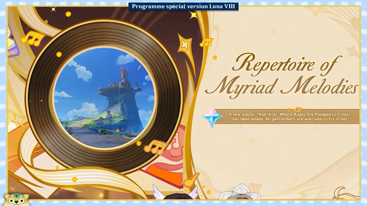 Répertoire aux mille mélodies Genshin Impact Luna VIII