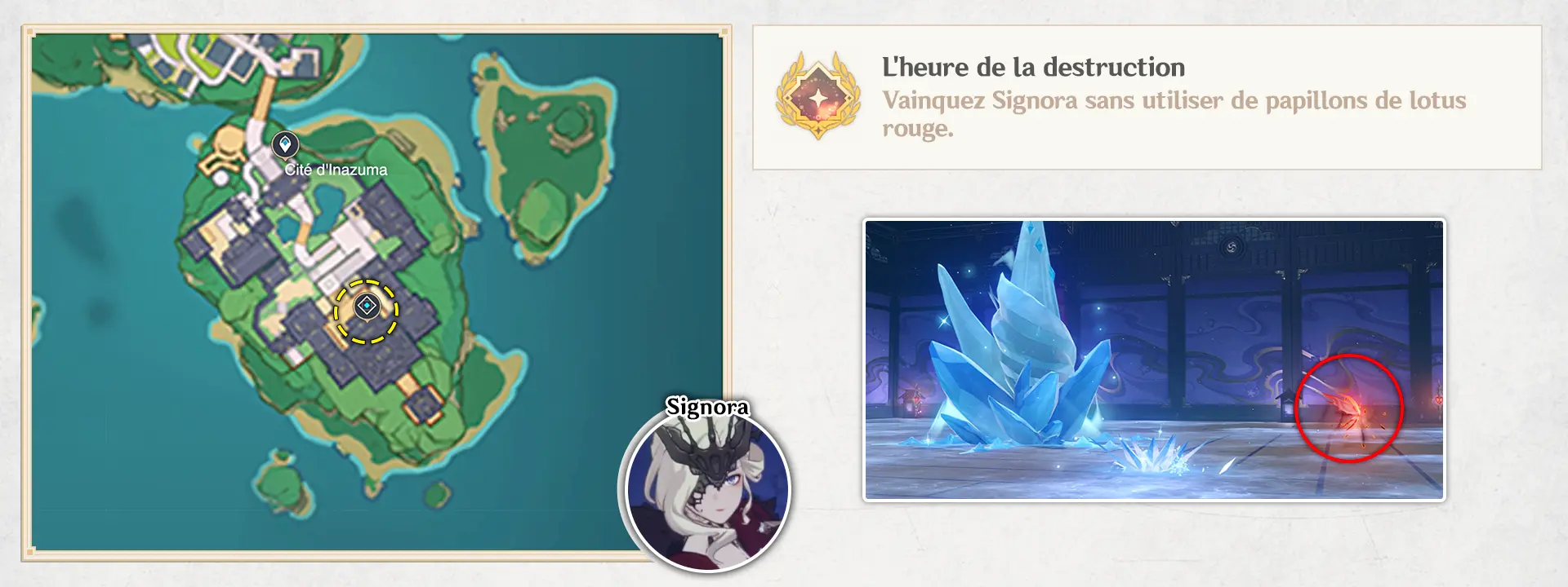Signora - L'heure de la destruction, succès Genshin impact