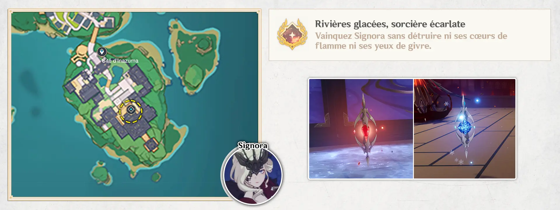 Signora - Rivières glacées, sorcière écarlate, succès Genshin impact