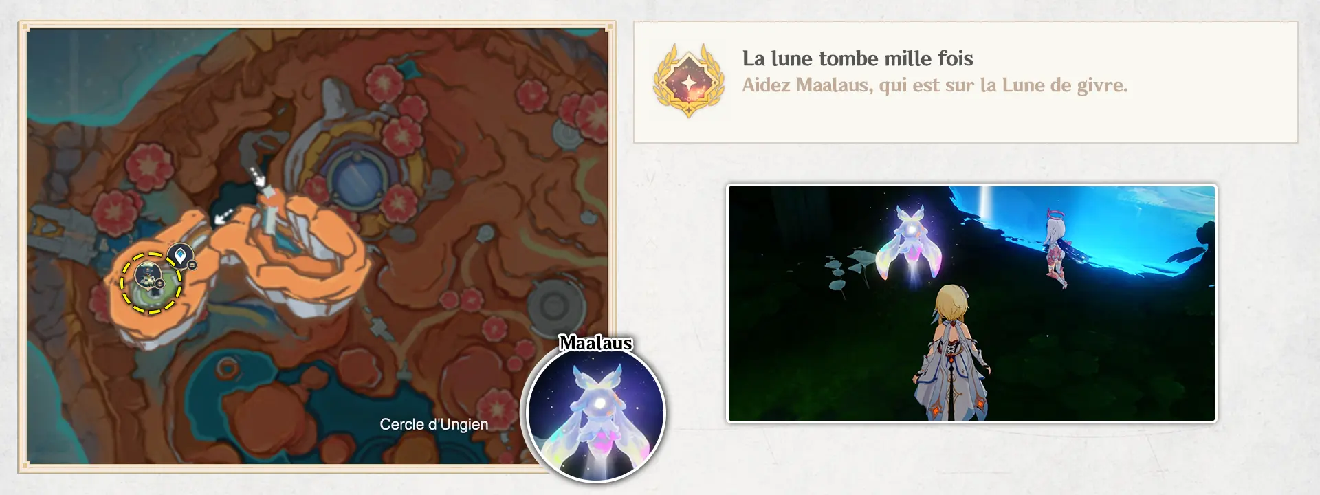 La lune tombe mille fois, succès Genshin Impact