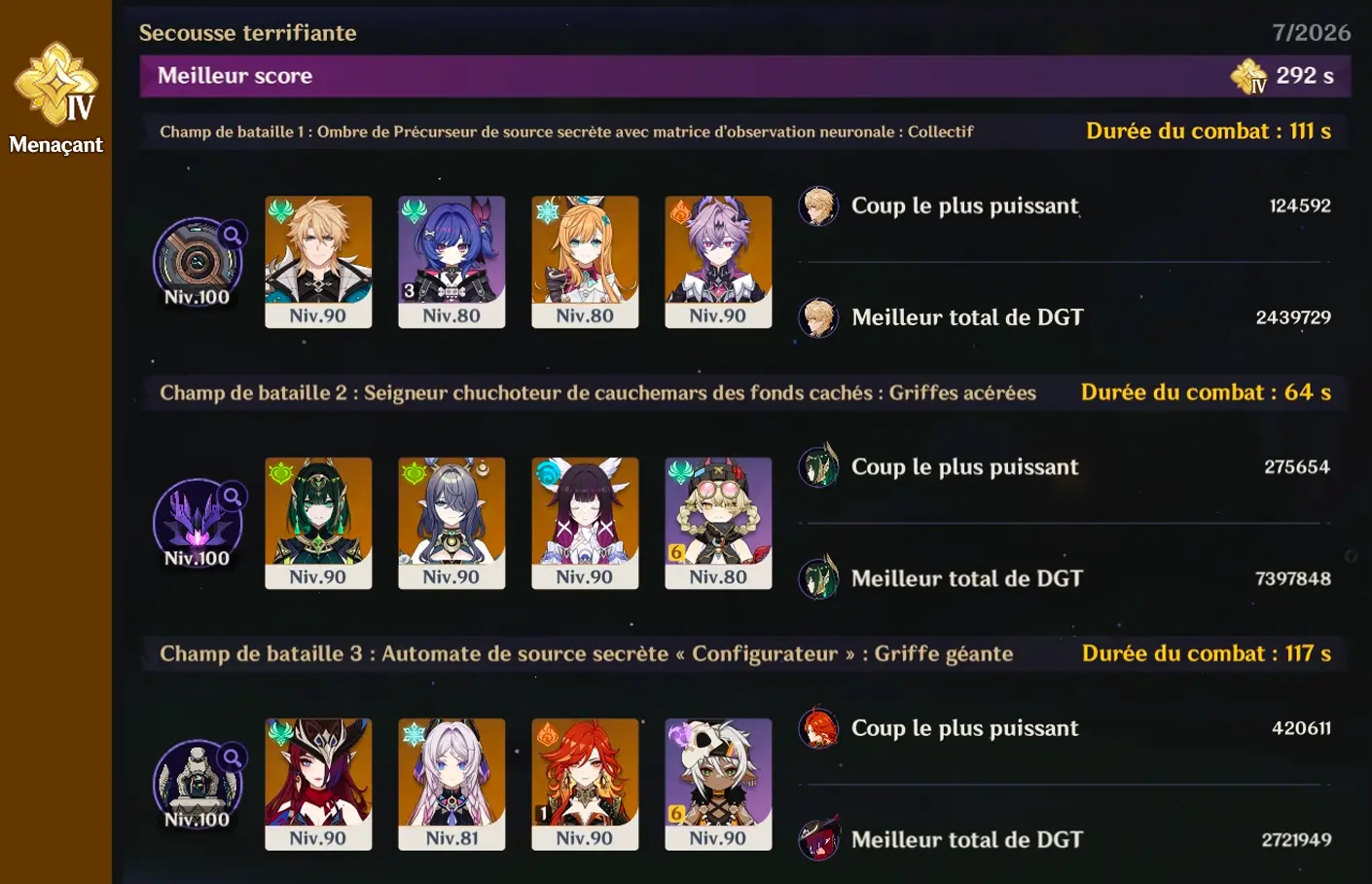 Carnage chtonien IV - Luna VIII - teams Arcaniyx