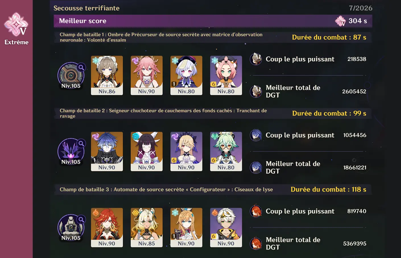 Carnage chtonien V - Luna VIII - teams Kami 1