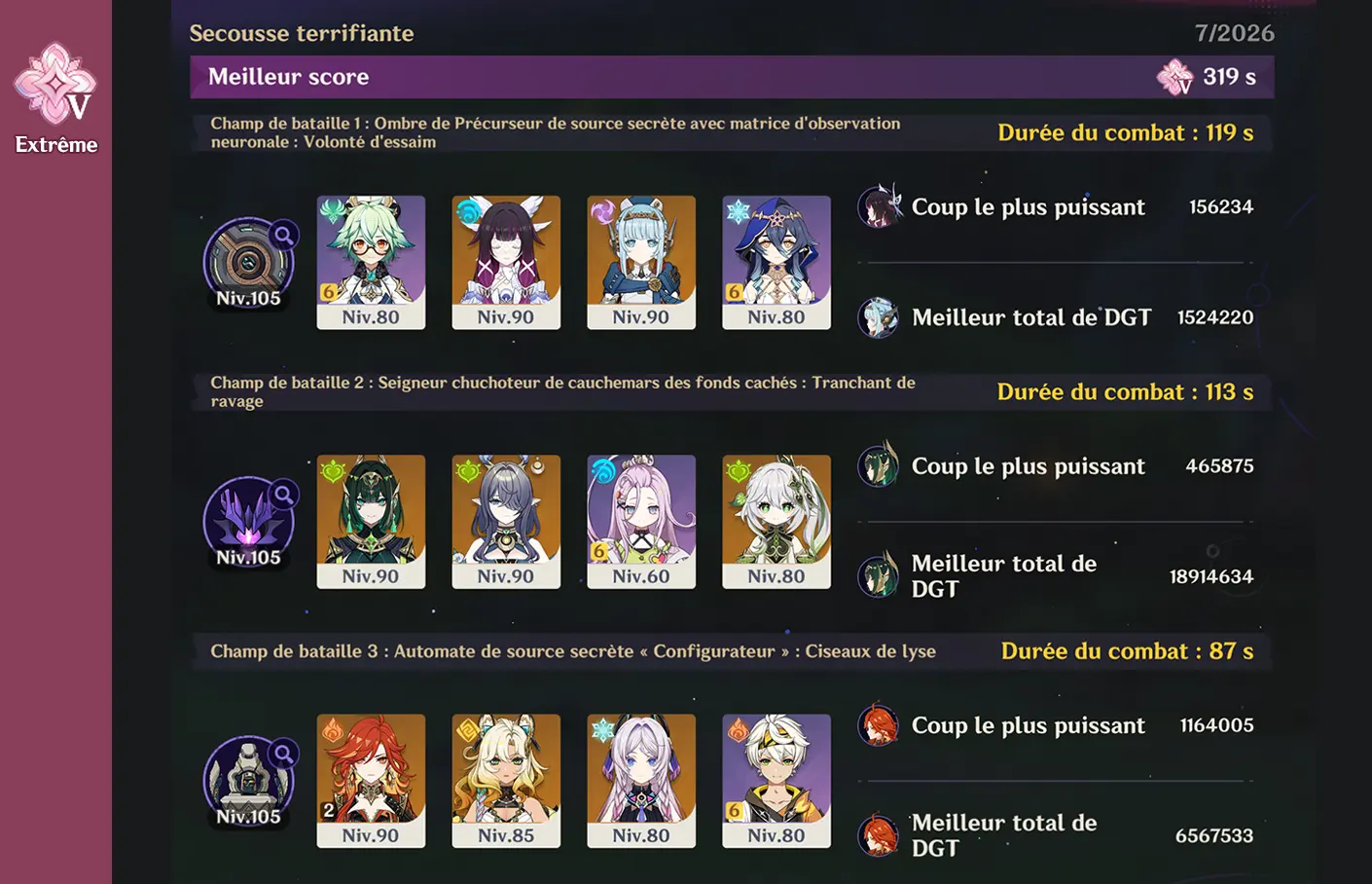 Carnage chtonien V - Luna VIII - teams Kami 2
