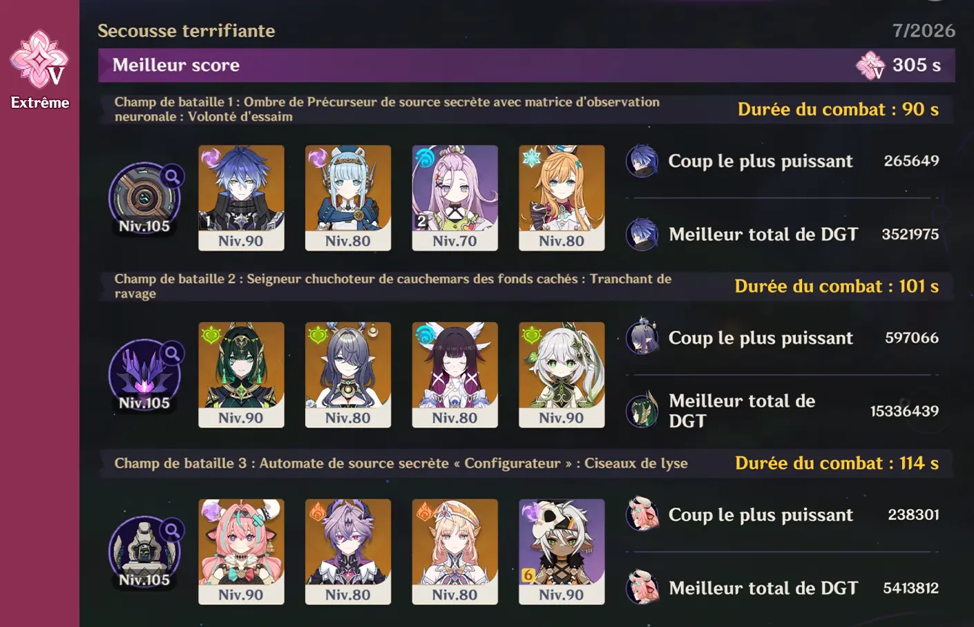 Carnage chtonien V - Luna VIII - teams Yung